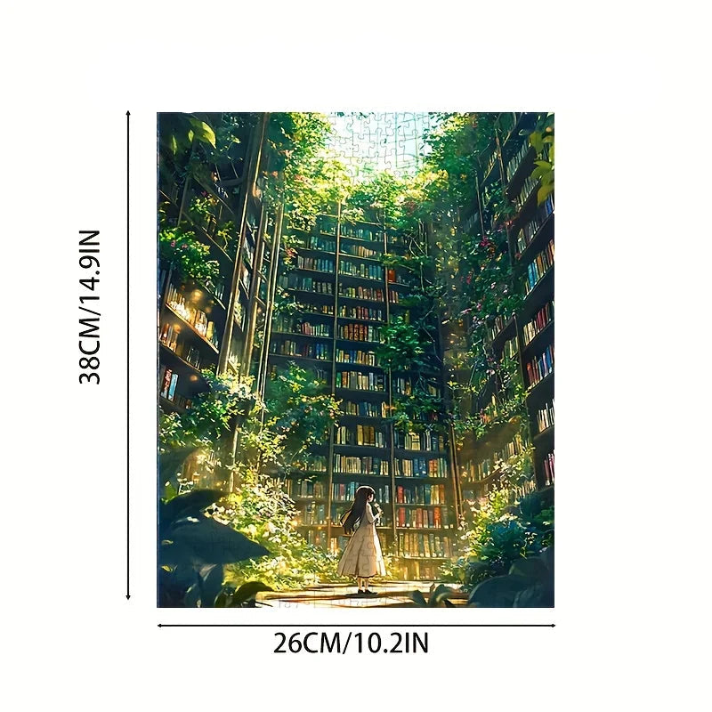 Puzzle Mini "Green Library" - Bibliothèque Végétale - 1000 Pièces