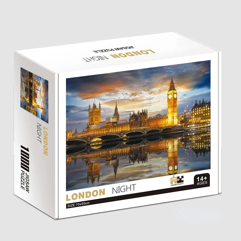 Puzzle 1000 Pièces - Londres au crépuscule (Adulte, Paysage)