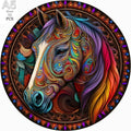 Puzzle en bois Cheval Mandala – Puzzle artistique pour adultes