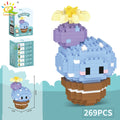Mini Puzzle 3D Botanique en Micro-Briques - Collection Cactus et Succulentes