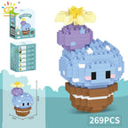 Mini Puzzle 3D Botanique en Micro-Briques - Collection Cactus et Succulentes