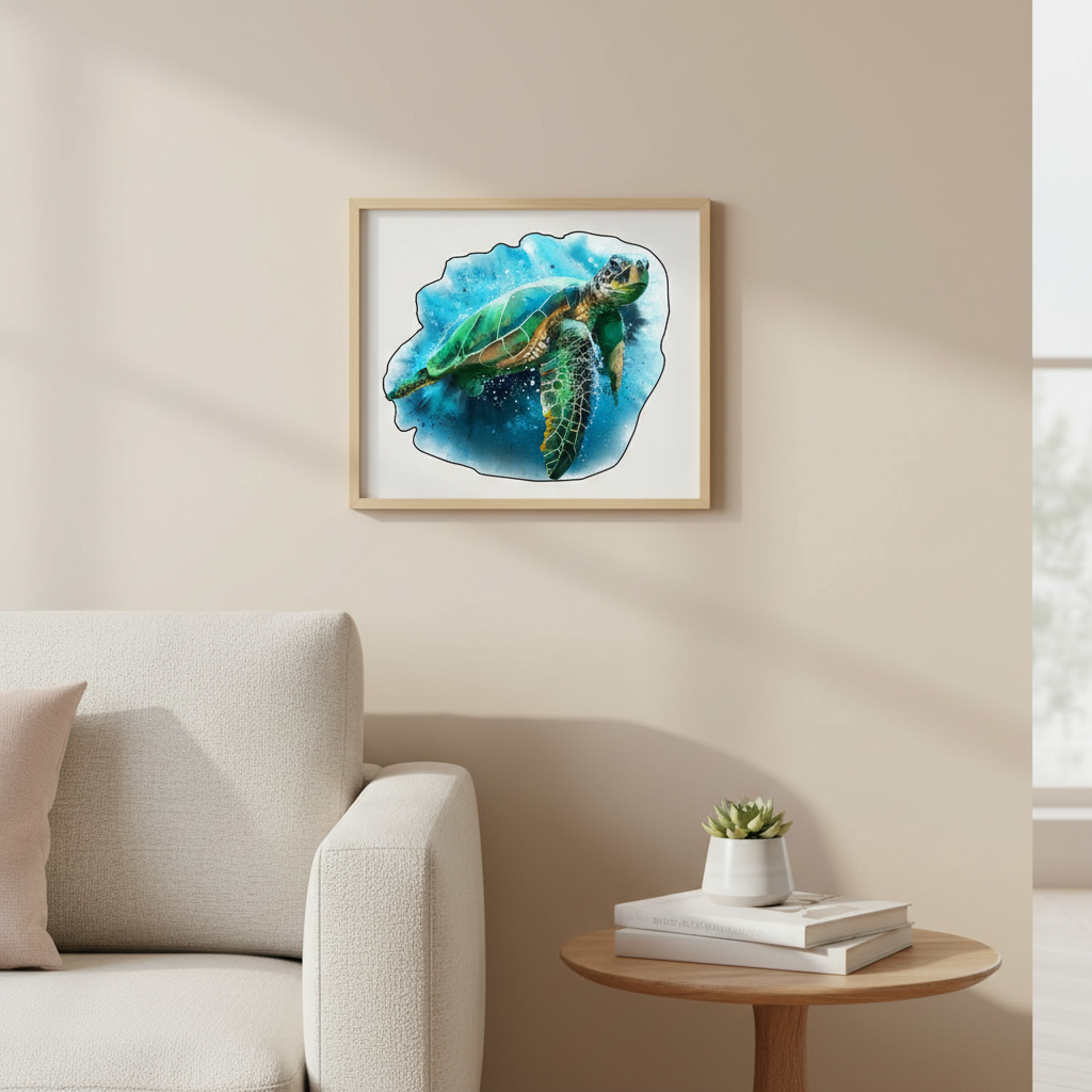 Puzzle en Bois Tortue Marine - Évasion Océanique - 100 à 300 Pièces