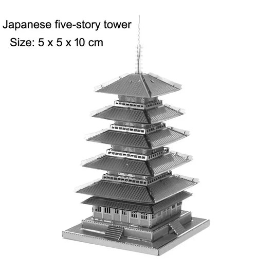 Puzzle Métal 3D - Monuments | Pagode, Japon