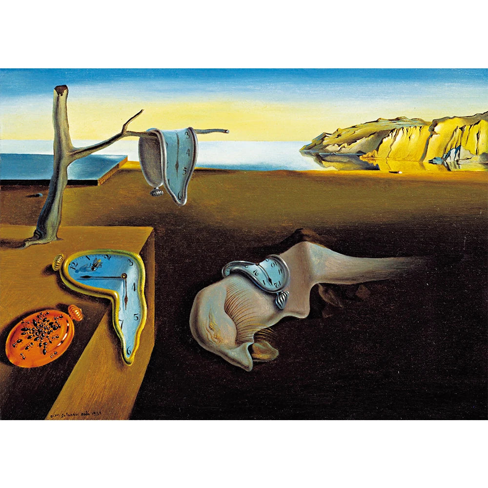 Puzzle 1000 Pièces - La Persistance de la Mémoire, Salvador Dali (Art, Adulte)