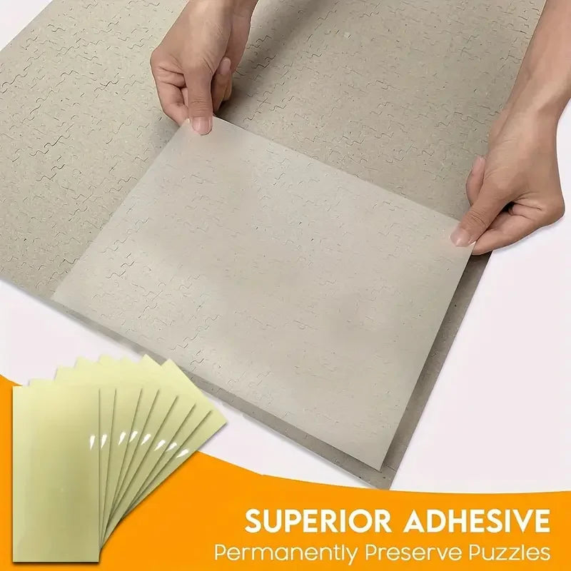 Feuilles de protection adhesives pour puzzle