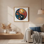 Puzzle en Bois Yin Yang Carpes Koï - Équilibre & Nature - 100 à 300 Pièces