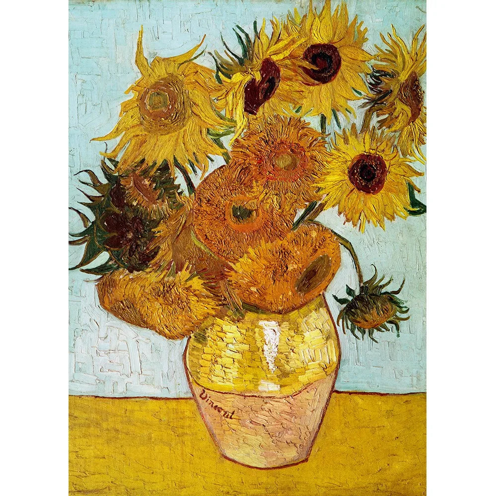 Puzzle 1000 Pièces - Tournesols, Van Gogh (Art, Adulte)
