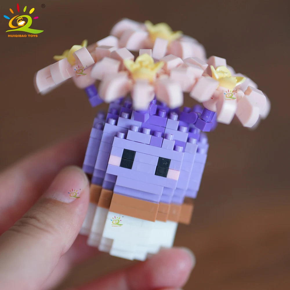 Mini Puzzle 3D Botanique en Micro-Briques - Collection Cactus et Succulentes