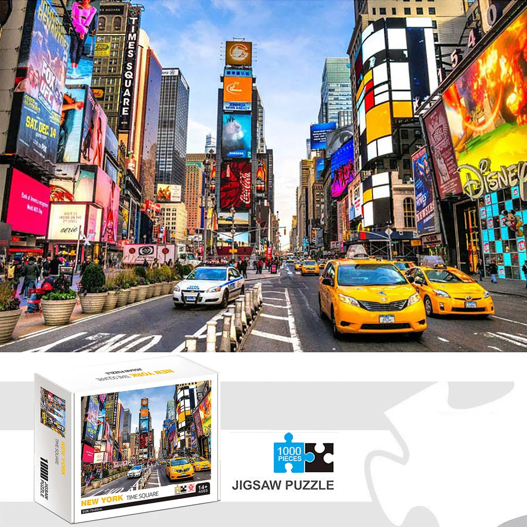 Puzzle 1000 Pièces - Times Square, New York (Paysage, Adulte)