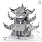 Puzzle Métal 3D - Monuments | Yueyang Tower, Chine