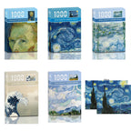 Mini Puzzle 1000 Pièces - Champ de blé avec cyprès, Van Gogh (Art, Adulte)