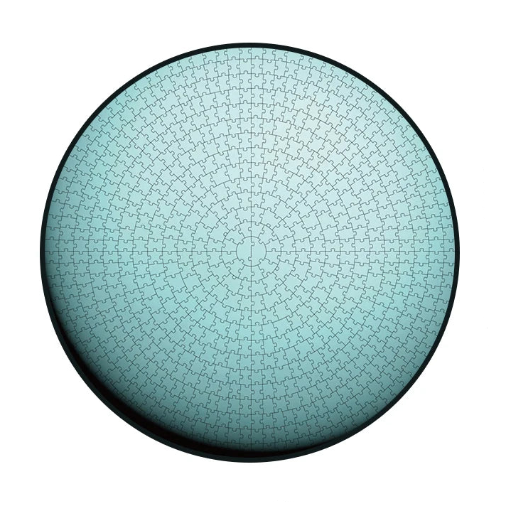 Puzzle Rond Planète Uranus - Espace & Dégradé Cyan - 750 Pièces