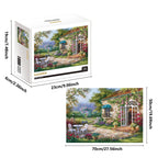 Puzzle 1000 Pièces - Jardin Fleuri (Paysage, Adulte)