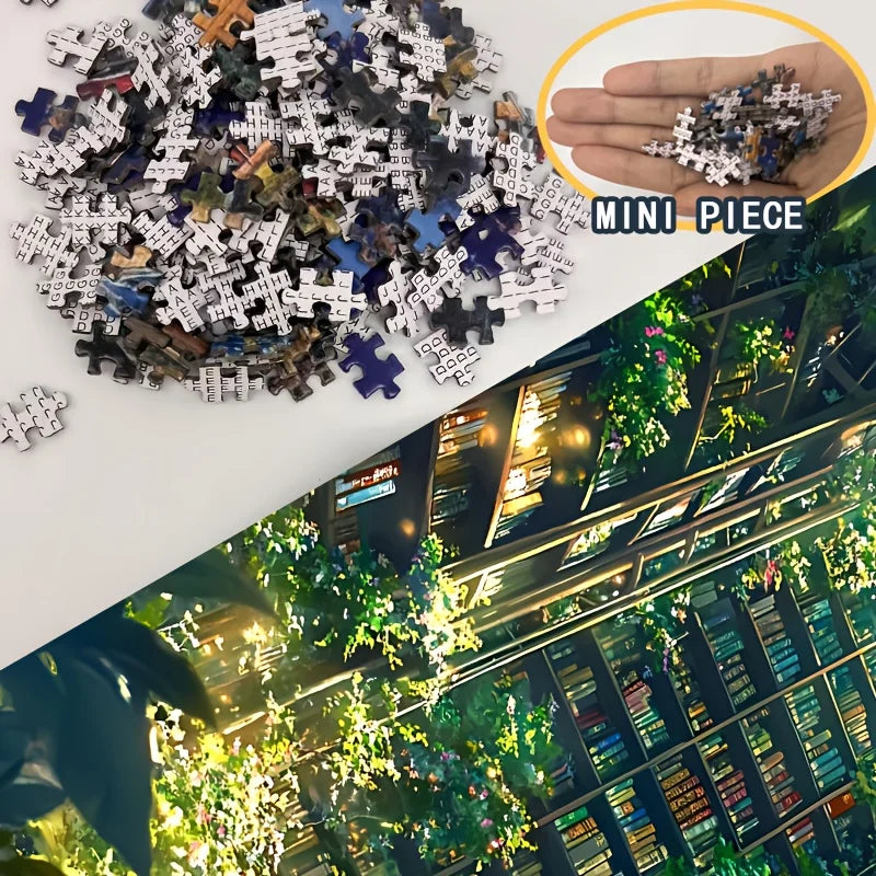 Puzzle Mini "Green Library" - Bibliothèque Végétale - 1000 Pièces