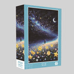 Puzzle Ciel Étoilé & Océan de Fleurs - Rêve Galactique - 1100 Pièces