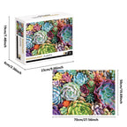 Puzzle 1000 Pièces - Plantes succulentes (Plante, Adulte)