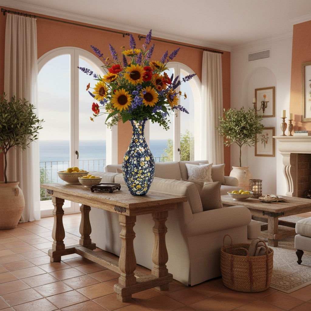 Puzzle 3D Vase Floral Bleu Nuit - Style Porcelaine Vintage