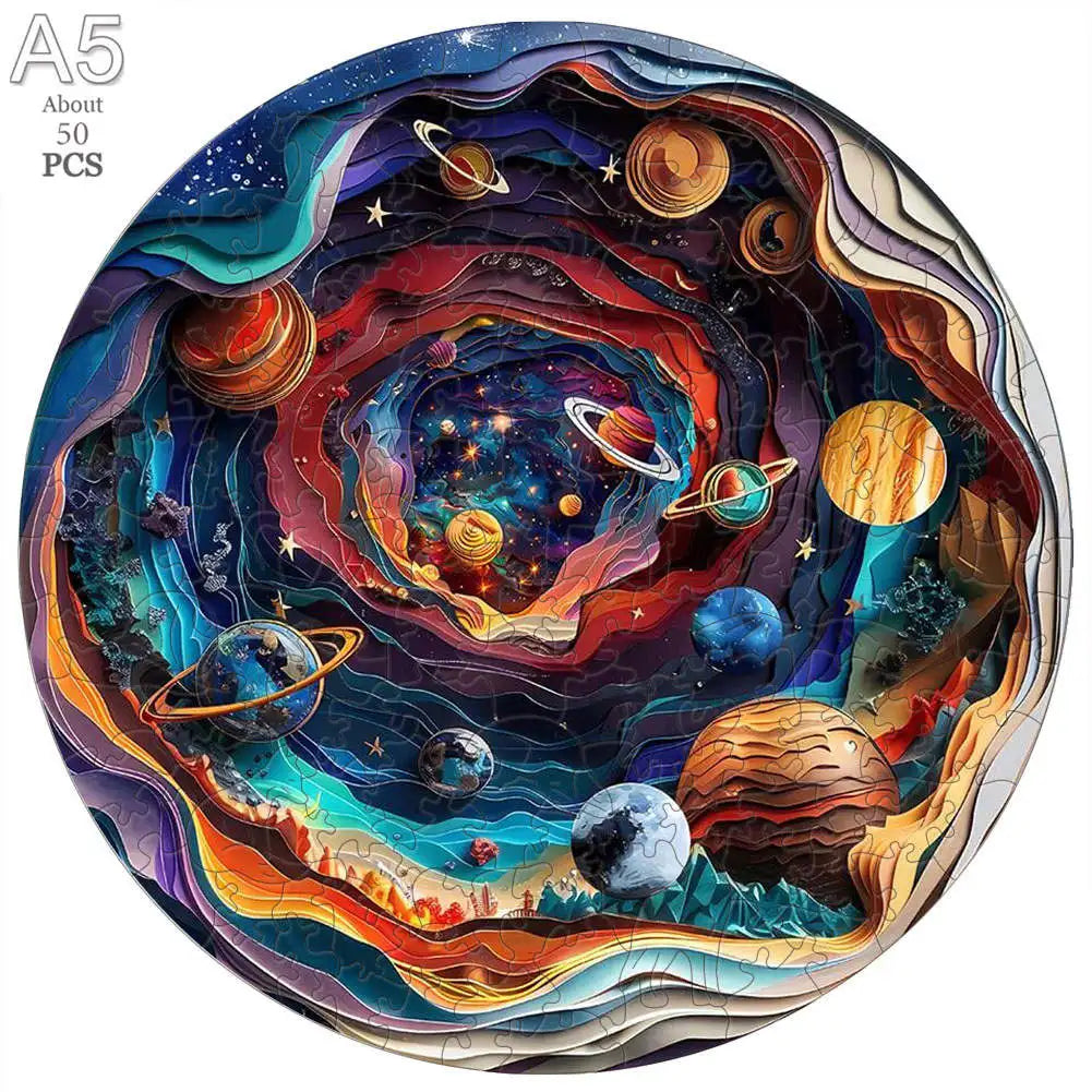 Puzzle en bois - L'Espace coloré (Artwork, Adulte)