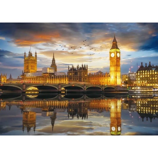 Puzzle 1000 Pièces - Londres au crépuscule (Adulte, Paysage)