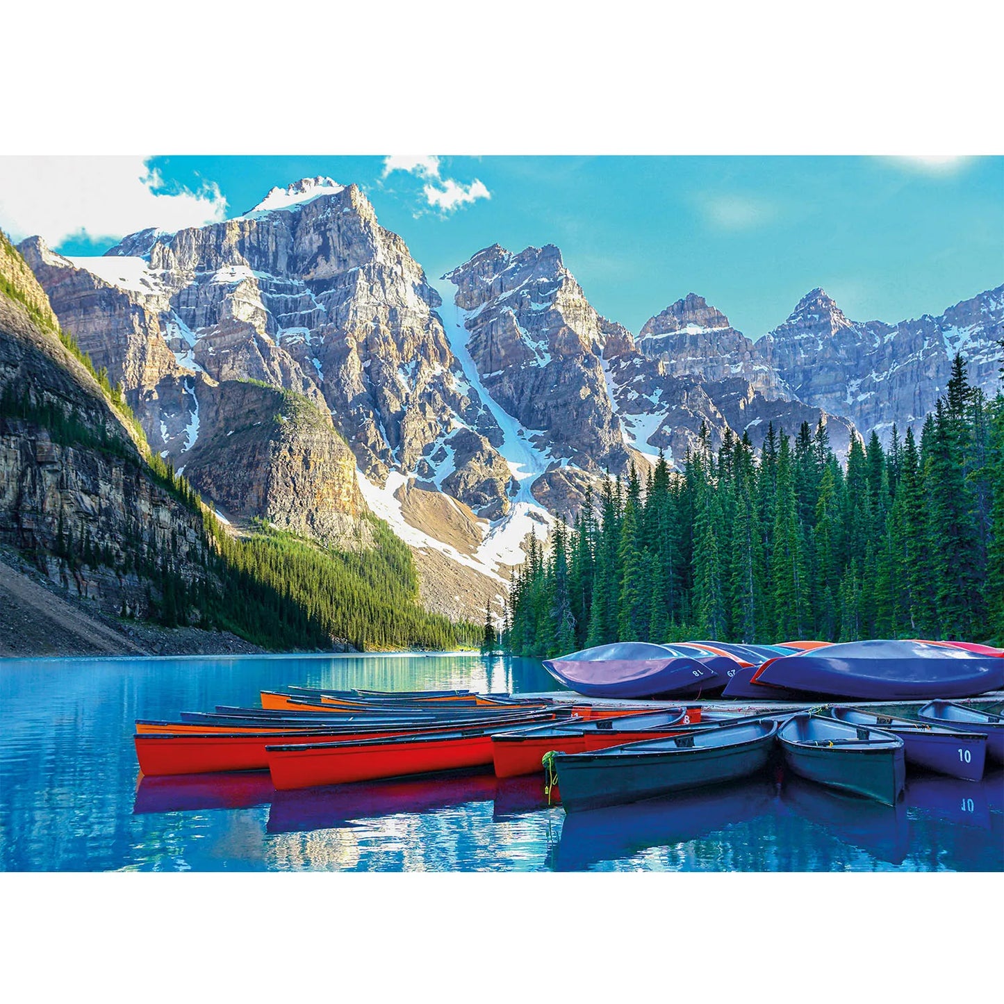 Puzzle 1000 Pièces - Le Lac Moraine, Canada (Paysage, Adulte)