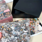 Mini Puzzle 1000 Pièces "Love in Paris" - Escapade Romantique - [Format Compact]