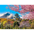 Puzzle 1000 Pièces - Fleurs de cerisier au château d'Osaka, Japon (Paysage, Art)