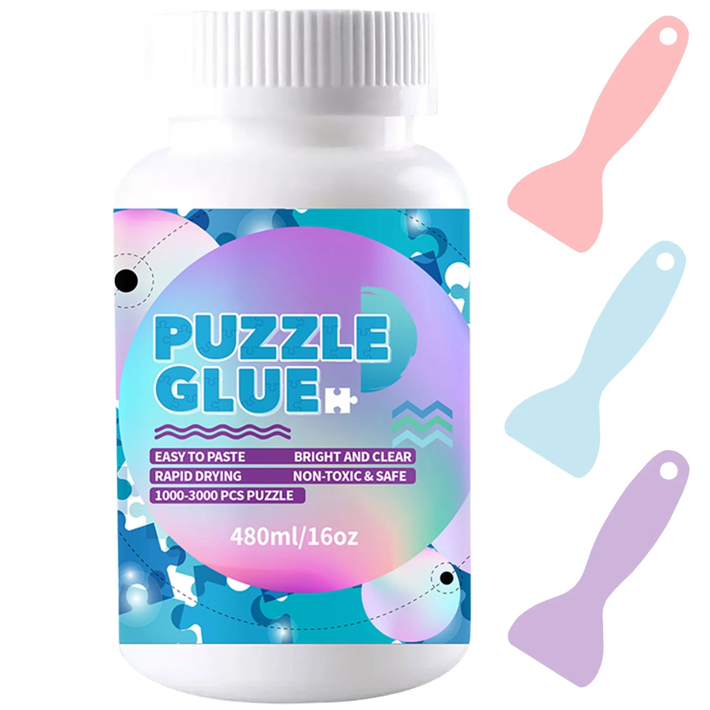 Colle pour puzzle avec applicateur