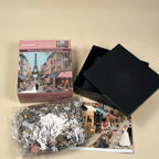 Mini Puzzle 1000 Pièces "Love in Paris" - Escapade Romantique - [Format Compact]