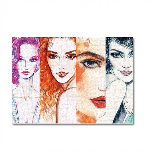 Puzzle Portraits de Femmes - Art & Aquarelle - 1000 Pièces