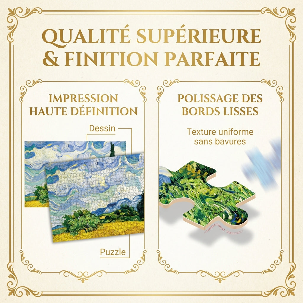 Puzzle Claude Monet - Le Jardin de Vétheuil - 1000 Pièces