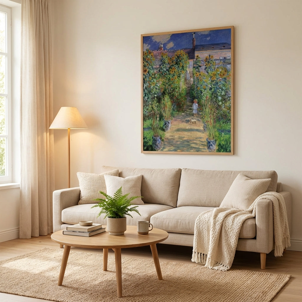 Puzzle Claude Monet - Le Jardin de Vétheuil - 1000 Pièces