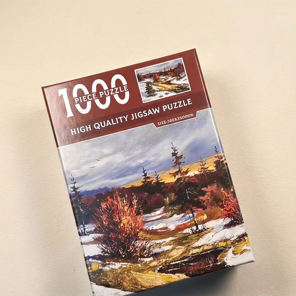 Mini Puzzle 1000 Pièces "Late Autumn" - Paysage d'Automne - Format Compact
