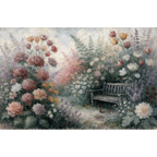 Illustration Le Banc Fleuri - puzzle Collection Signature L'Art du Puzzle