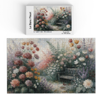 Boîte du puzzle en bois Le Banc Fleuri - Collection Signature L'Art du Puzzle