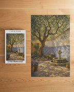 Boîte du puzzle en bois Le Patio Méditerranéen - Collection Signature L'Art du Puzzle