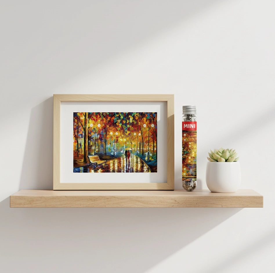 Mini Puzzle 150 Pièces - Le Bruit de la Pluie, Leonid Afremov (Art, Adulte)