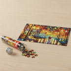 packshot Mini Puzzle 150 Pièces - Le Bruit de la Pluie, de Leonid Afremov (Art, idée cadeau)