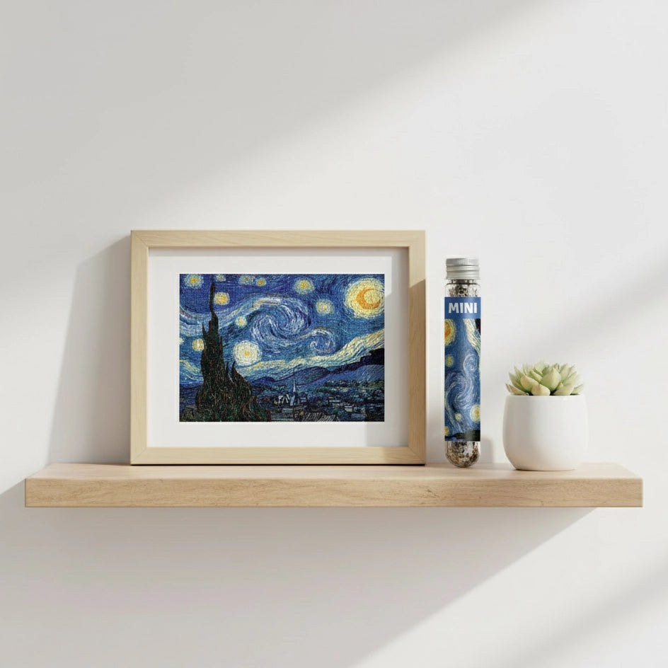 Mini Puzzle 150 Pièces - Nuit Étoilée, Van Gogh (Art, Adulte)