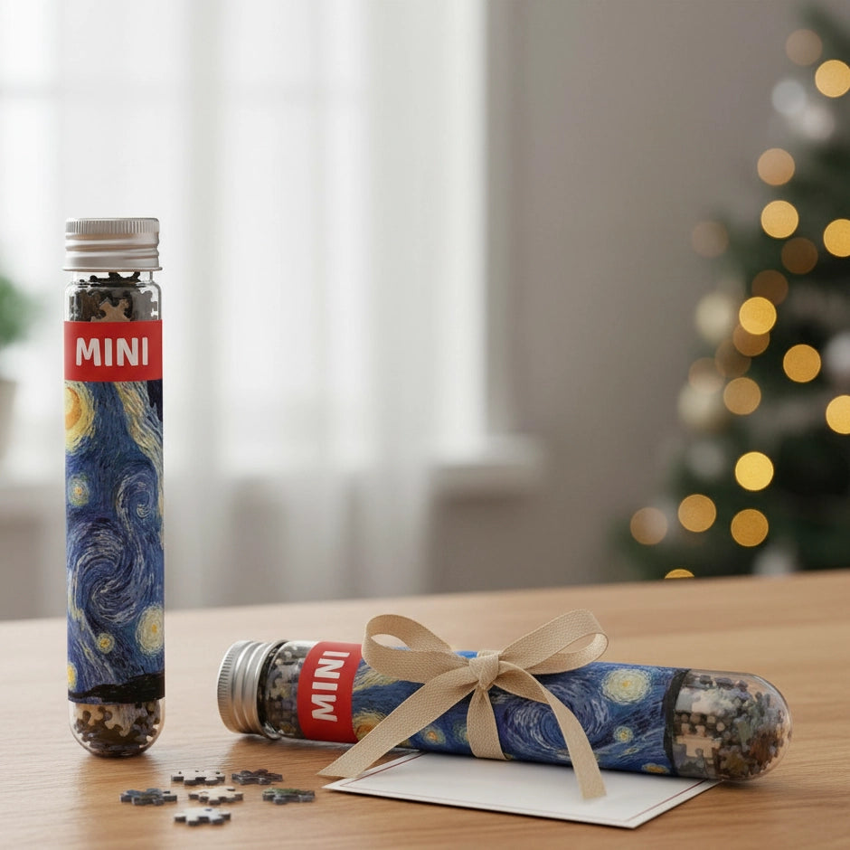 Mini Puzzle 150 Pièces - Nuit Étoilée, Van Gogh (Art, Adulte)