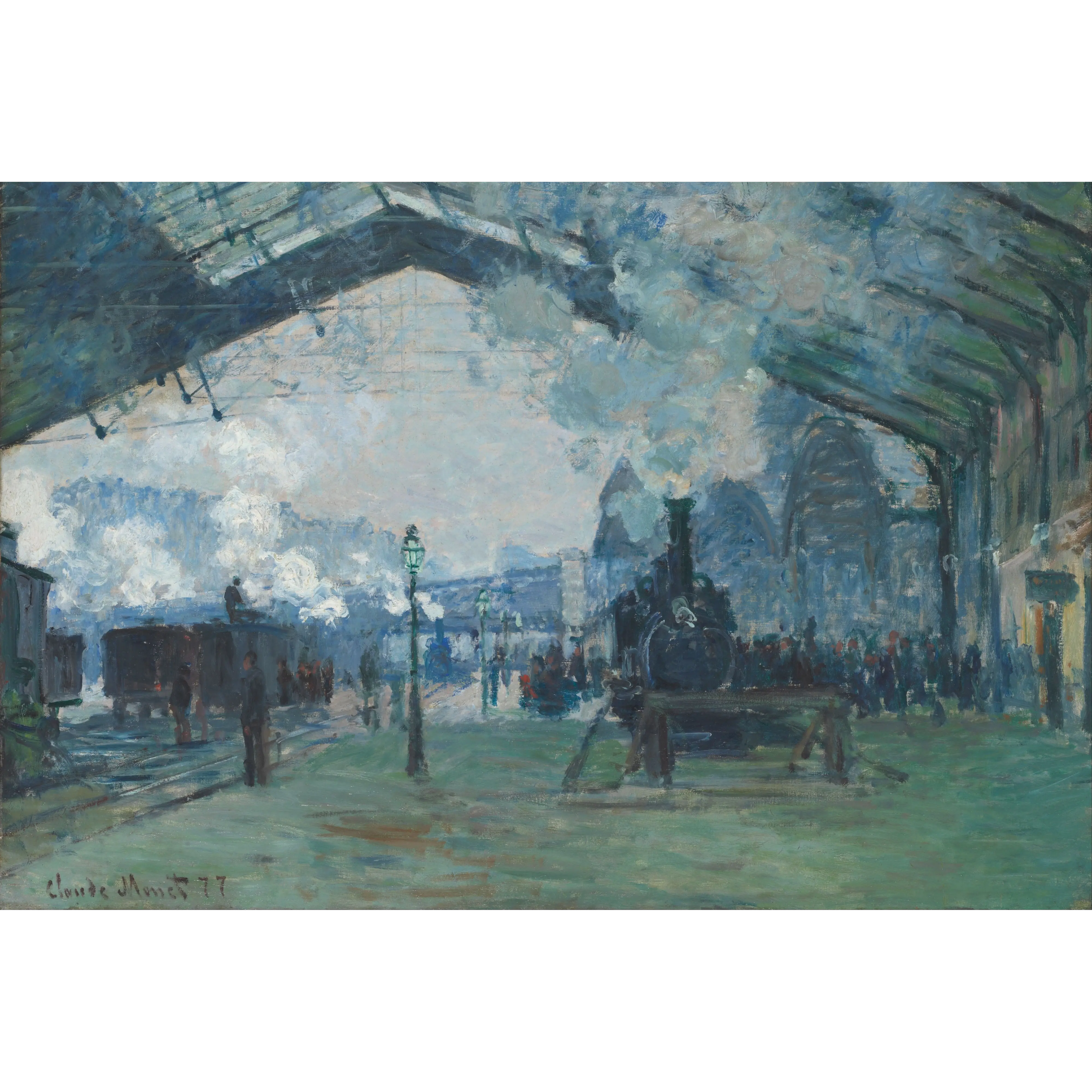 Arrivée du train de Normandie, Gare Saint-Lazare - Claude Monet